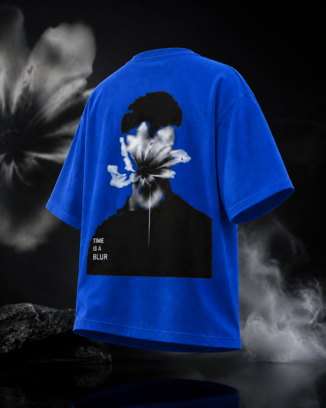 Time Is A Blur back graphic print