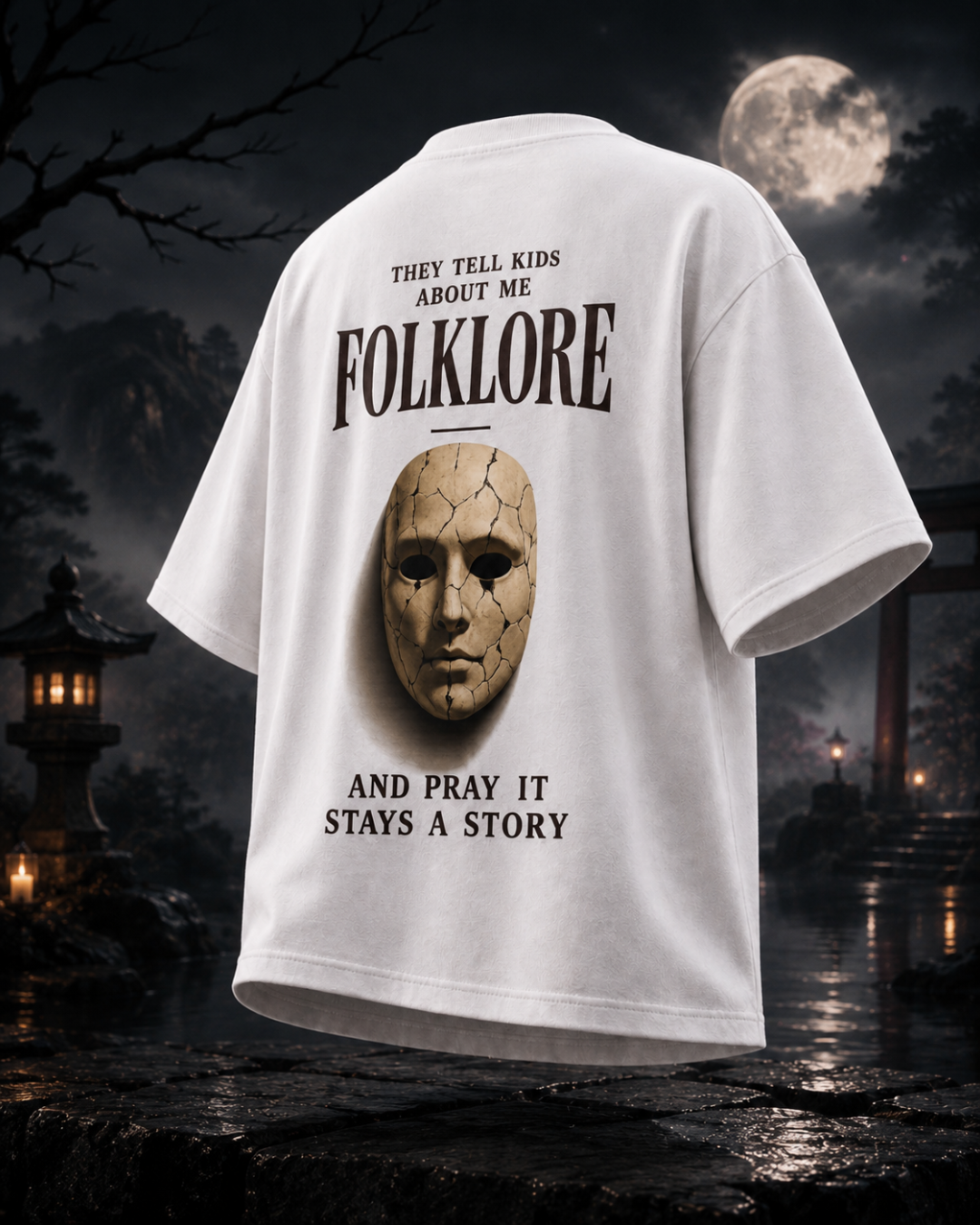 Folklore back graphic print