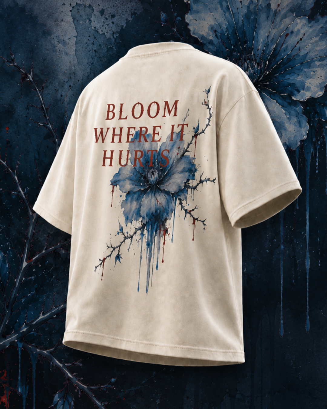 Bloom Where It Hurts back graphic print