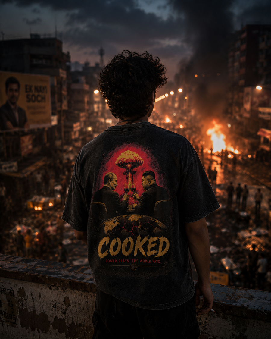 Power Plays oversized tee lifestyle shot